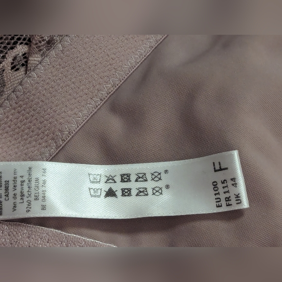 Prima Donna Divine Seamless Lace Bra 44F Praline - Picture 4 of 4